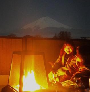 Fujikawaguchiko House | ヴィラ山間堂Panorama Villa BBQ Bonfire Fuji view Annovillas Sankando