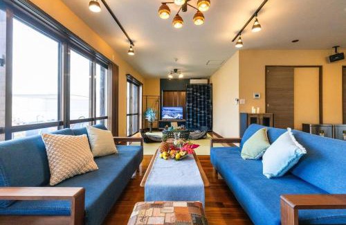 Itoman Villa | 広い庭でプールとバーベキューが楽しめる!和室とキッズスペース付き!