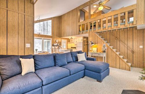 Locust Lake Village House | 1 Block to Lake Poconos Getaway with Fire Pit!