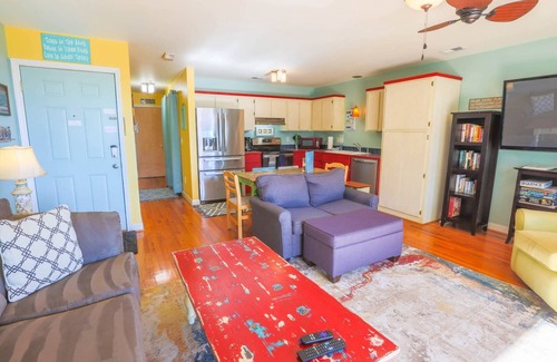 Folly Beach Condo | 1 min to Beach. Relax & Watch the Sunrise, Beach & Crashing Waves from Our Covered Balcony!