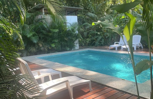 Puerto Viejo de Talamanca Cabin | 2 1 bedroom cabins with a pool 1 bathroom kitchen, living on a covered deck