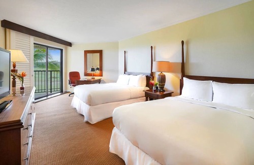 Hanamaulu Hotel | 2 Partial Ocean View 2 Double Beds at Kauai Beach Resort & Spa, Pool!