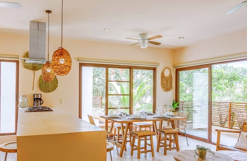 Costa Apartment | 2 Private Outdoor Lounge Patios | 2 Cenotes Onsite