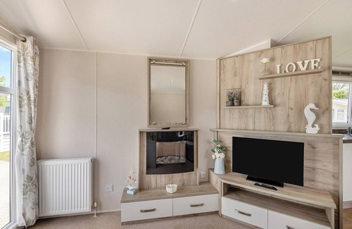Westmarsh House | 2018-2020: 12ft-wide caravan ideal for small families with one double and one twin.