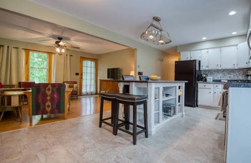 Woodsville House | 3BR with A/C, a Firepit and Private Lake Access!