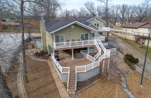 Osage Beach House | 4BR/3BA Lakefront Home with 2-Slip Dock, Yacht Slip, Private Ramp & Pet-Friendly