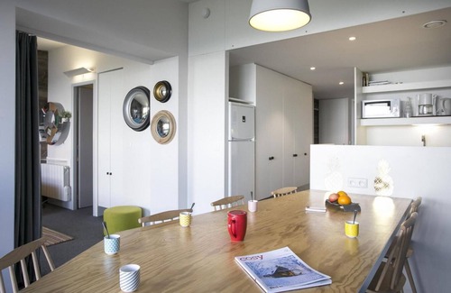 Arc-1800 Apartment | 50m from resort center, 8th floor, balcony, tv, ski locker, 54m², Les Arcs