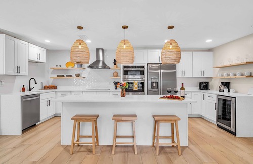 Palma Sola House | 5BR Home w/Heated Pool, Fire Pit & Games