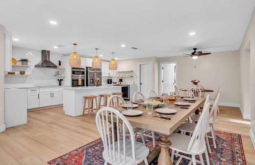 Palma Sola House | 5BR Home w/Heated Pool, Fire Pit & Games