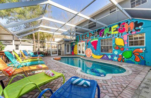 Port Tampa City House | 7 BR Heated Pool Game Room Theater Sleeps 25