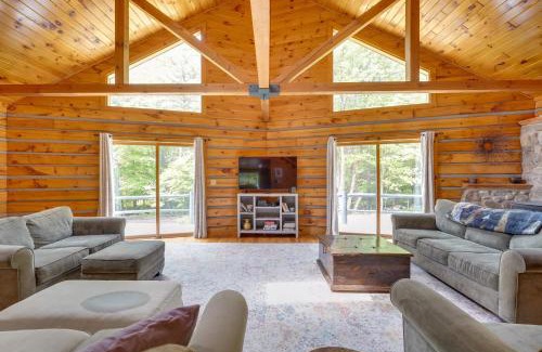 Bolton Landing House | A-Frame Log Home with Game Room Near Lake George!