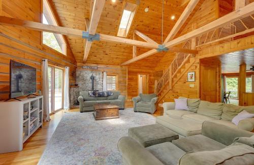 Bolton Landing House | A-Frame Log Home with Game Room Near Lake George!