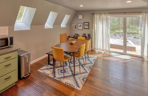 Mount Hood Village House | A-Frame of Mind - Secluded Escape Hot tub