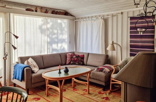 Sogne House | A house with a beautiful view and fishing and swimming right by the house.