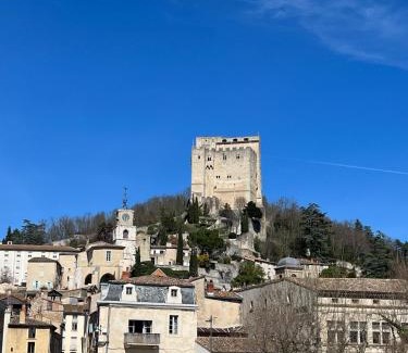 Crest Villa | A house with a view of a medieval tower