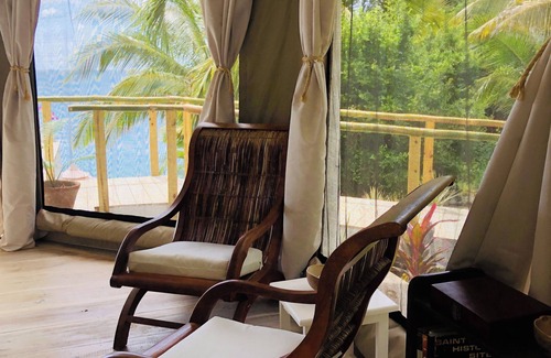 Vigie Villa | A Luxury Tented Experience with a Saltwater Infinity Pool and Private Beach.