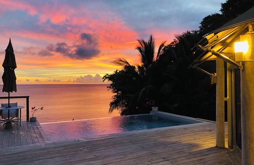 Vigie Villa | A Luxury Tented Experience with a Saltwater Infinity Pool and Private Beach.