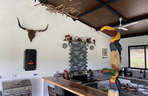 Quebrada La Gamba Cabin | A modern and remote retreat, where nature thrives amidst contemporary comforts.