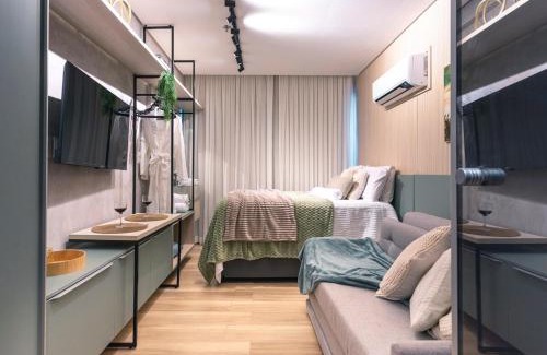 Cabo Branco Apartment | Acorde com o som do mar no Cabo Branco - flat com piscina aquecida e ar condicionado