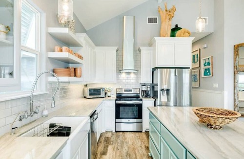 Surfside Beach House | Across from Jetty Park and Best Ship Watching!