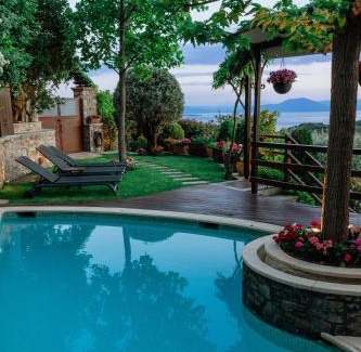 Milies Villa | Aenaon Villa with Private Pool Panoramic view