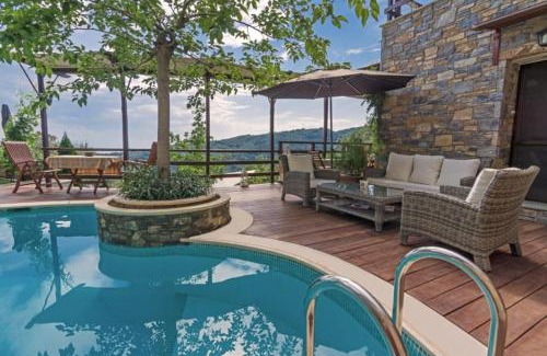 Milies Villa | Aenaon Villa with Private Pool Panoramic view