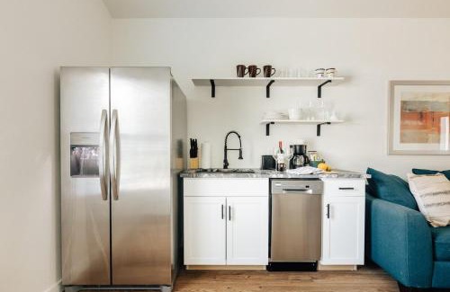 West Congress House | Affordable New Build at SoCO Eateries, King Bed, Rain Shower, Big Fenced Yard