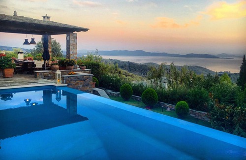 Milies Villa | Akrolithos Villa - Private Pool│Breathtaking View│Luxurious Comfort