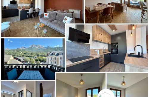 Barcelonnette Apartment | Altitude Élégante - Centre Ville - WIFI - Balcon