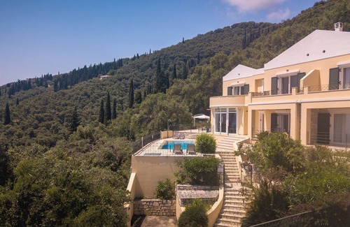 Agni House | Amazing pool house with a stunning view over Agni Bay