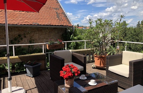 Neustadt-Hambach Apartment | Apartment with terrace in the middle of the historic village of Hambach/Pfalz