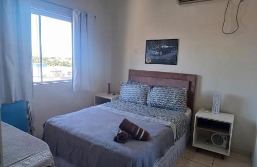 Santo Angelo Apartment | Apart próximo a Unimed, Catedral e HSA de 2 quartos com 2 AR, mini-Academia e garagem no Centro-sul