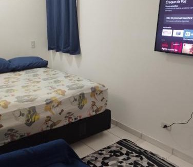 Furnas Apartment | Apartamento 1 no Tremembé quarto cozinha banheiro