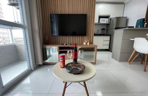 Caicara Apartment | Apartamento com Varanda Gourmet e Wi-Fi Rápido - Renove as Energinas Vila Caiçara Praia Grande
