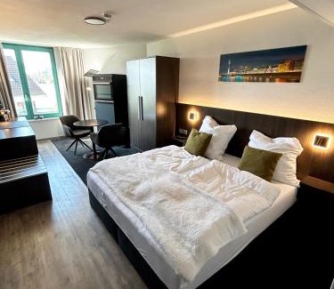 Stadtbezirk 3 Apartment | Aparthotel in Düsseldorf am Medienhafen mit Küche