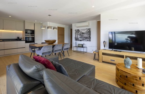 Rovagny Apartment | Apartment Adret 6 people Sunny Side Apartment with Pool, Lake and Mountain Views