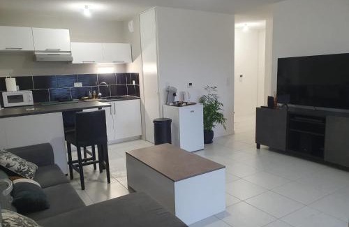Floirac Apartment | Appartement à Floirac avec 2 chambres, un parking privé, une terrasse, à 5 minutes en voiture de l'Arkéa Arena de Bordeaux