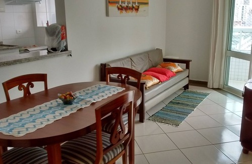 Canto do Forte Apartment | Apt in Forte - Balcony w/barbecue - 4 blocks from the beach - FOR FAMILIES