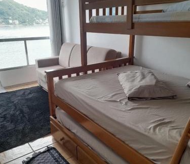 Sao Vicente Apartment | Apt pé na areia vista mar