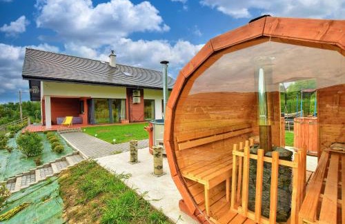 Stryszow Villa | ArPioNa dom nad jeziorem z jacuzzi, sauną i placem zabaw