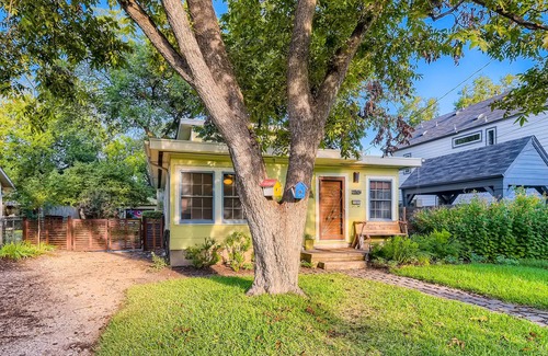 Dawson House | Authentic Mid-Century - Lush backyard and custom playscape! - by PMI Austin Metro