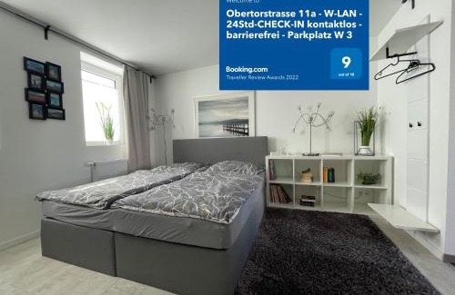 Bueckeburg Apartment | Barrierefrei - 24Std-CHECK-IN kontaktlos - Kingsize Bed - W-LAN - Parkplatz W 3