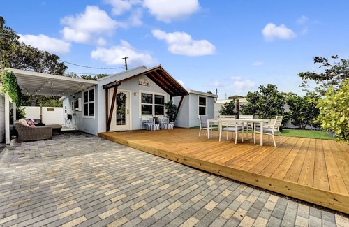 Briny Breezes Cottage | Beach House East of A1A, Private Hot Tub, Outdoor Oasis