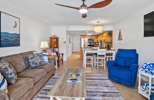 New Smyrna Beach Condo | Beachfront Comfort w/Pool, Balcony & Steps to Flagler Avenue