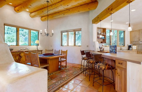 Taos House | Beautiful adobe home steps the plaza with private patio and garden