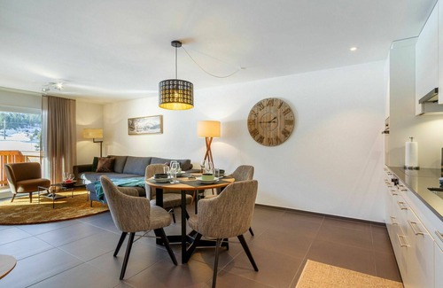 Blausee Apartment | Beautiful apartment for 4 guests with WIFI, TV, balcony and panoramic view