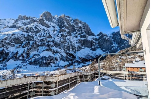 Leukerbad Apartment | Beautiful apartment for 4 guests with WIFI, TV and balcony