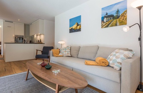 Saas-Balen Apartment | Beautiful apartment for 3 people with WIFI, TV, balcony and pets allowed