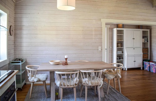 Aremark House | Beautiful home in Aremark with kitchen