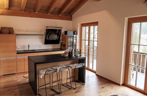 Laax House | Beautiful private villa for 8 guests with WIFI, TV, patio and panoramic view